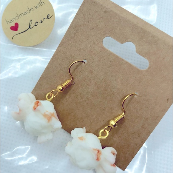 Handmade popcorn earrings - Picture 1 of 1
